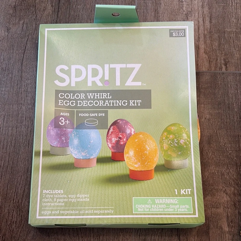 Spritz Pink and Green Easter Party Supplies Egg Dying‎ Kits Easter Baskets Grass